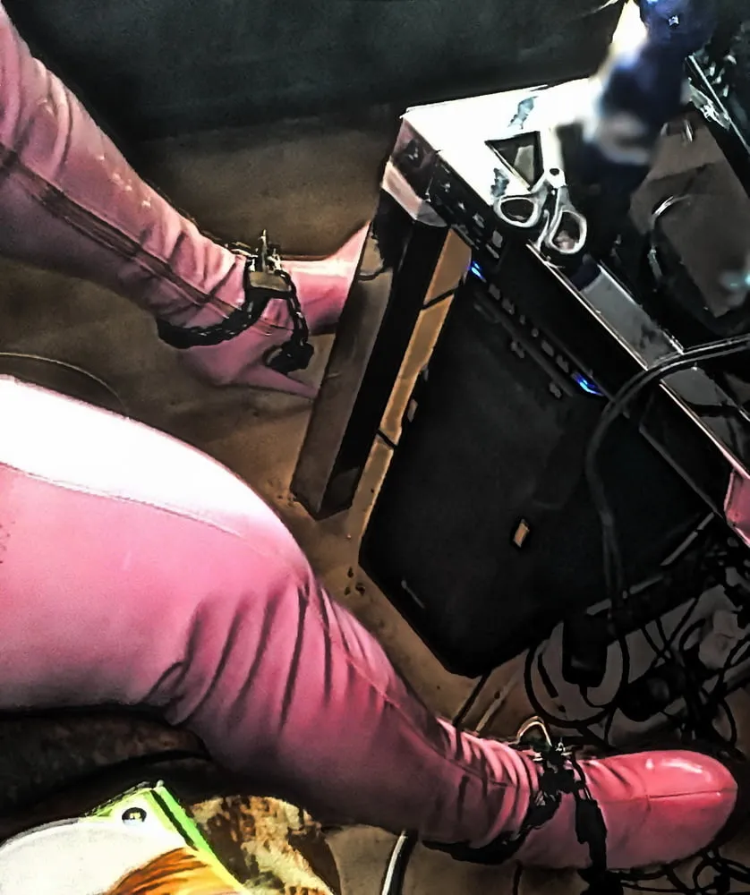 Overknee Boots Pink Latex Stiefel Fetish High Heels Tits Hot