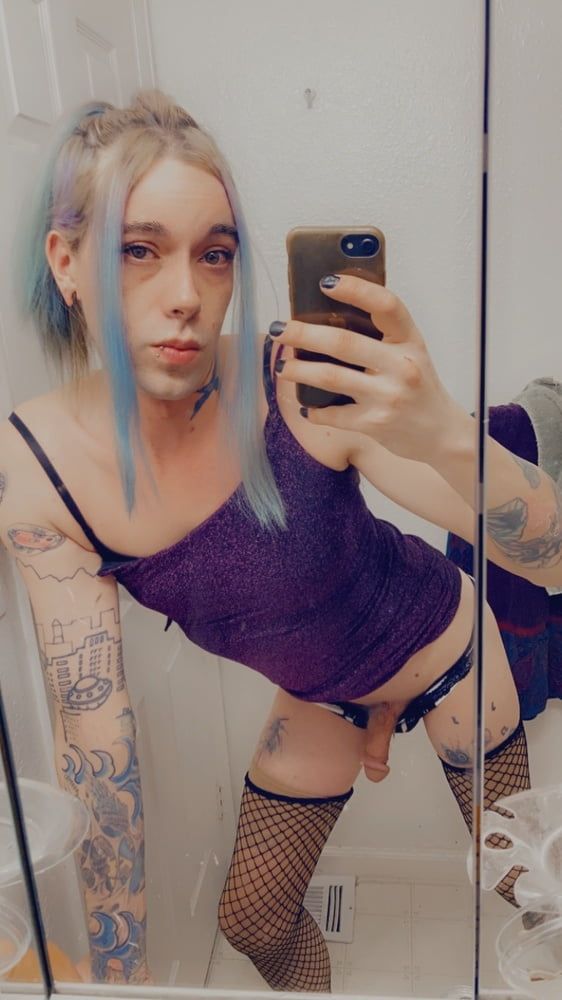 Hot Purple Minidress Slut #23