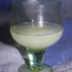 A glass of semen