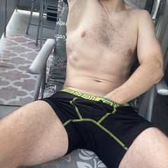 Horny on balcony 