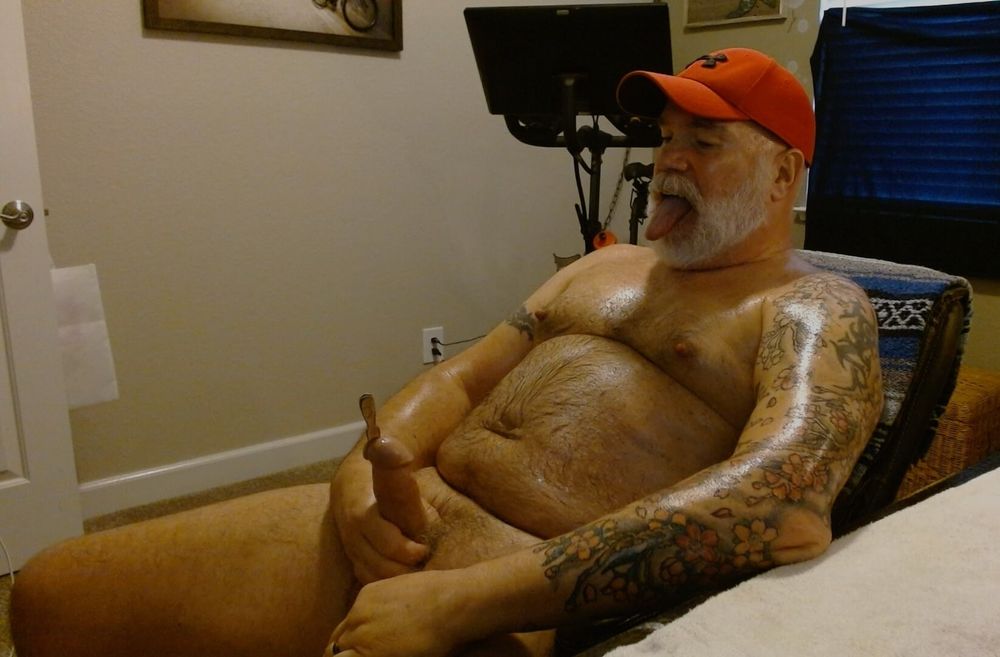 Dad Sounding His Hairy Cock-01 #28