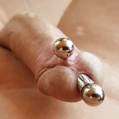 Pierced cock