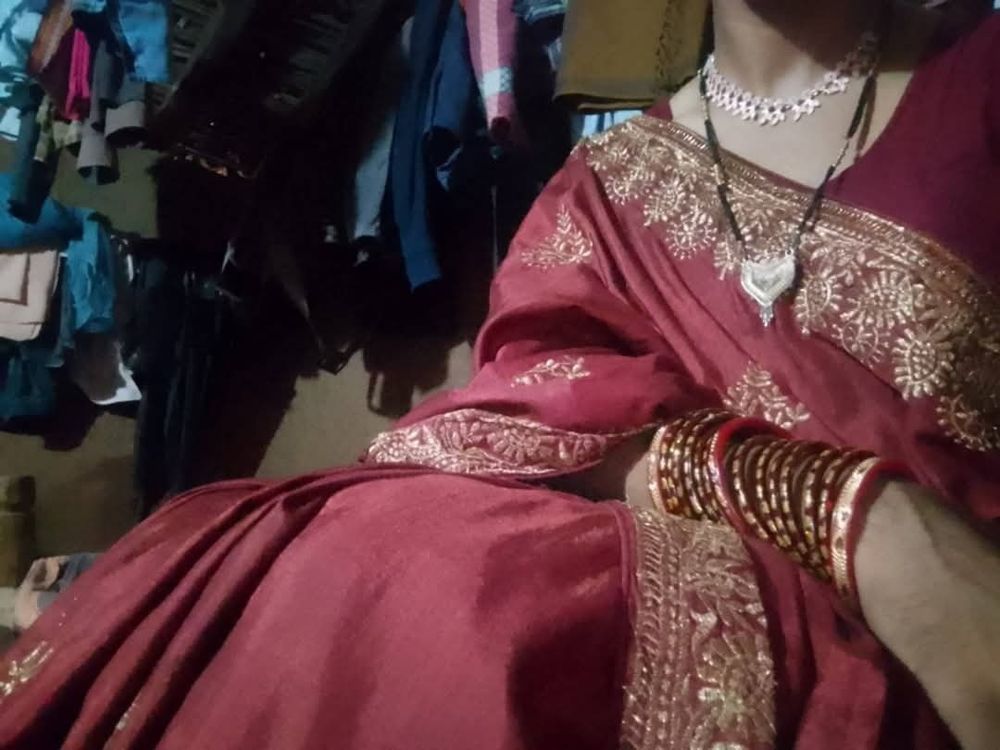 Wear red saree #29