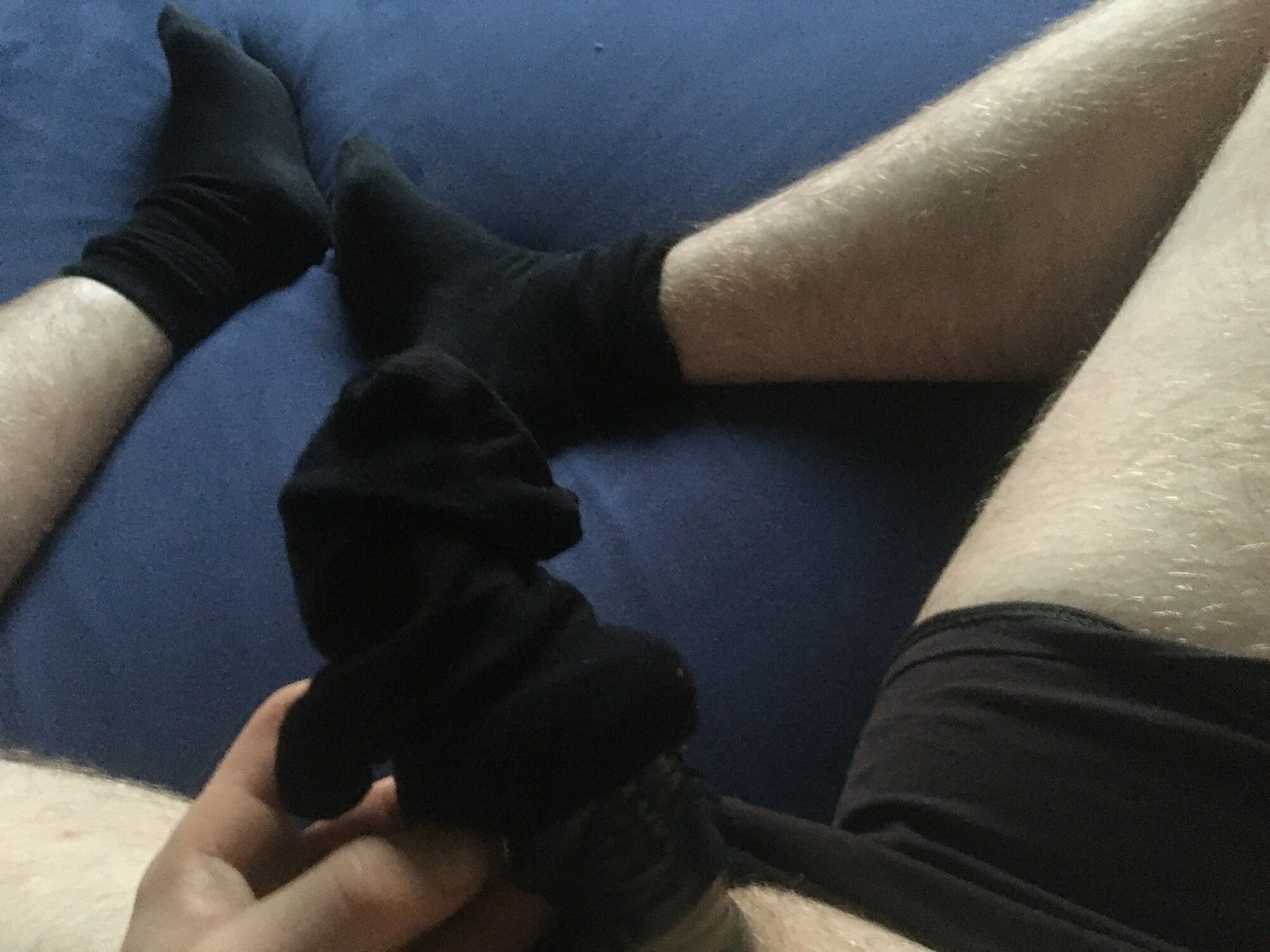 Shaved Bound Dick And Balls With Condom Sock Fucking #23