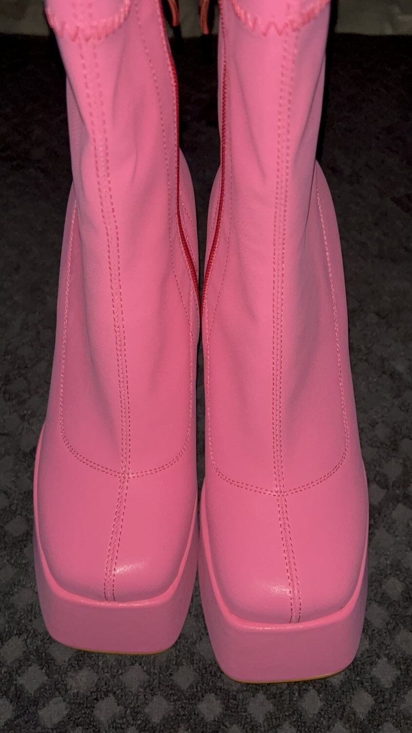  Cum on Pink Platform Boots #7