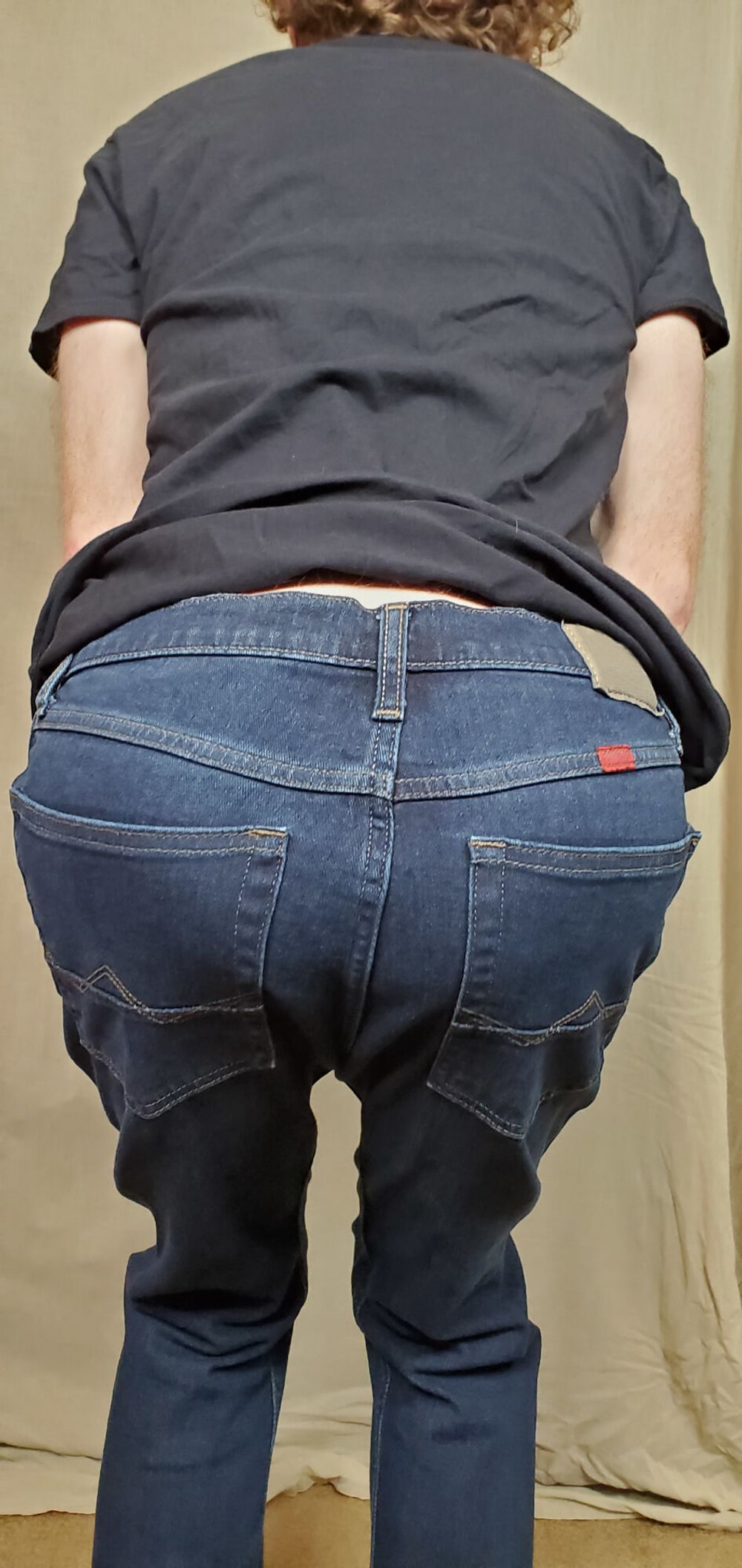 Me Teasing in Jeans and a G-String Going Nude With My Cock #2