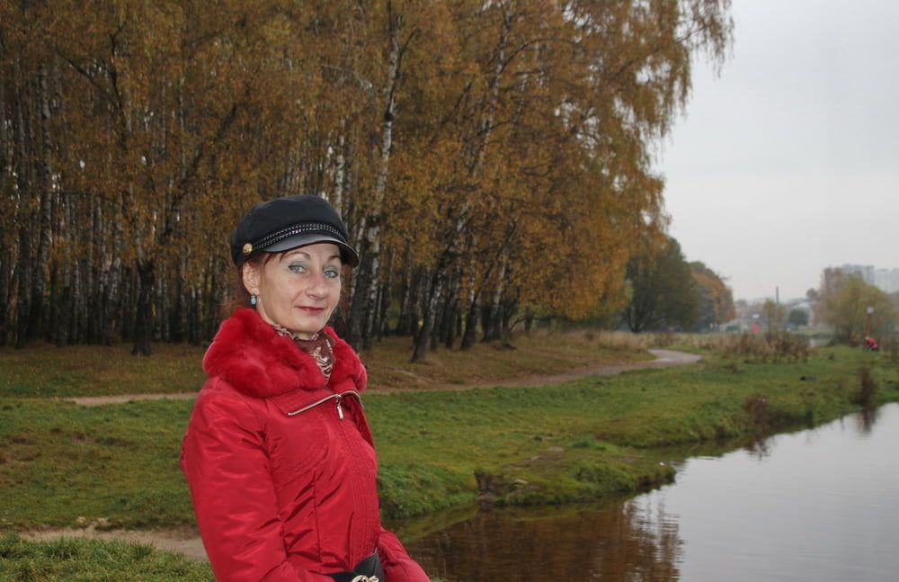 red jacket and yellow leaves #40