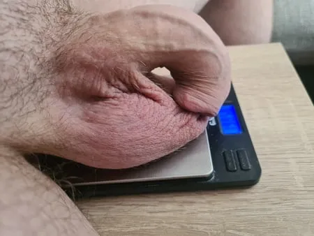 Weighing cock &amp; balls