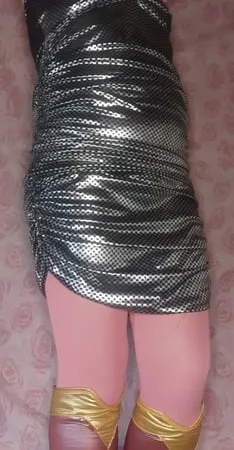 sissy lovelaska delighted with the new dress         