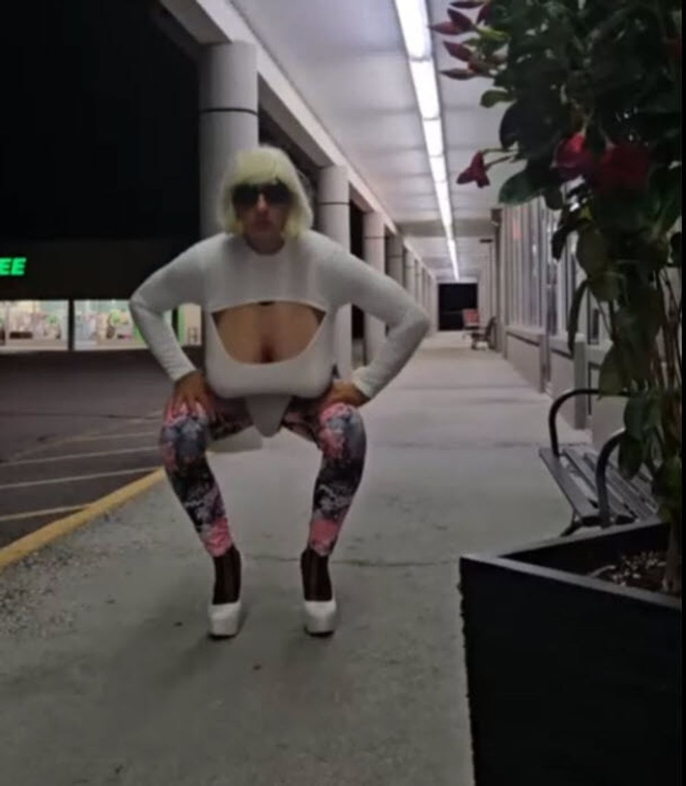 DeeDee69 Slut IN Body Suit in Public #6