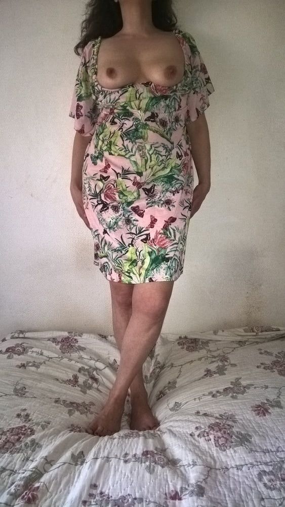 Hairy Mature Wife In Flower Dress #3