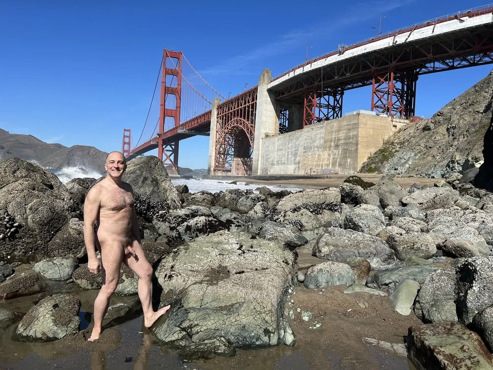 Public Nude Beach Erection #6