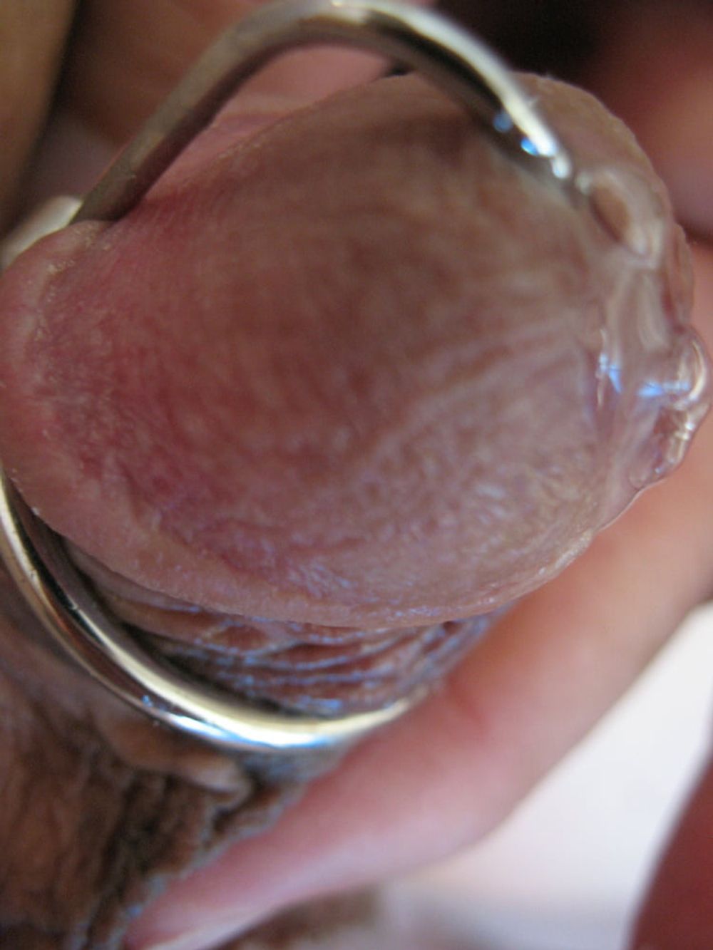 More steel in my cock with glans ring #29