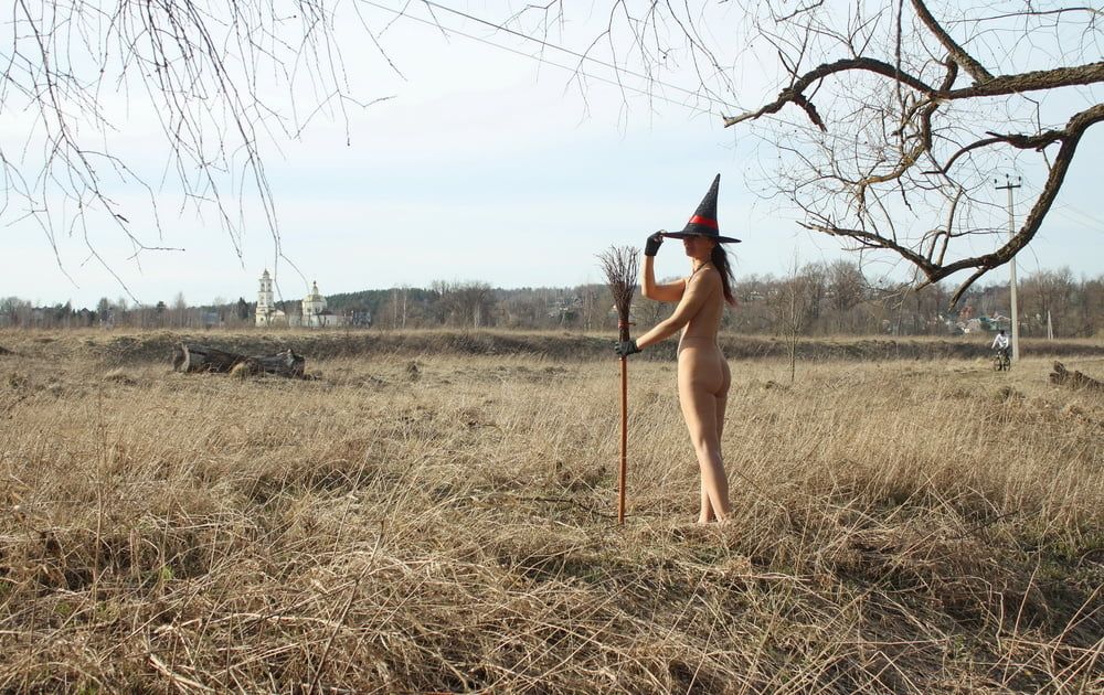 Nude Witch on nature #12