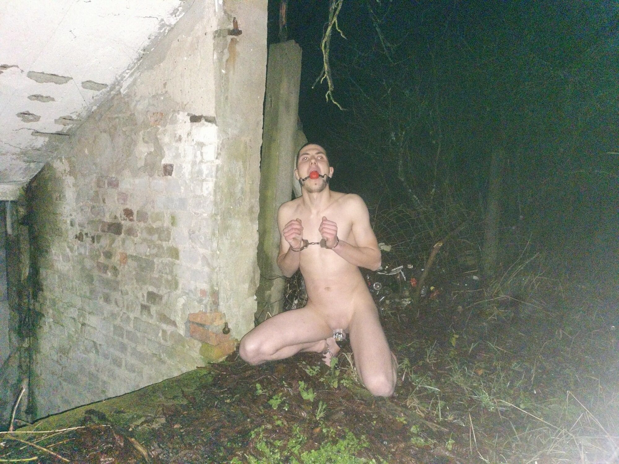 Young GAY slave in abandoned place 2 #10