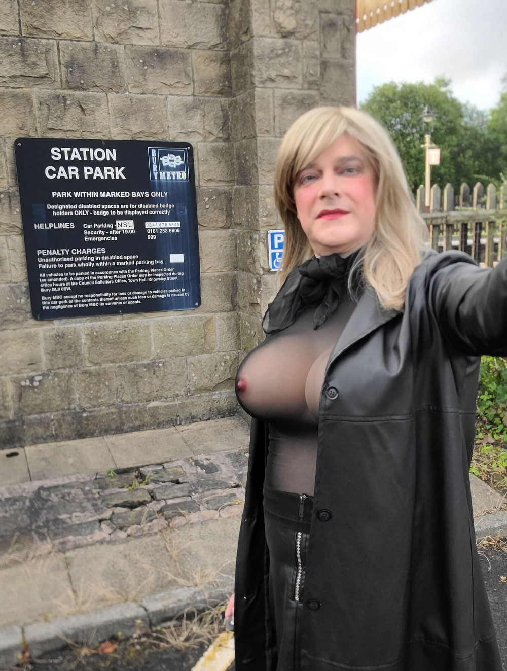 Sissy outdoors in Ramsbottom #23