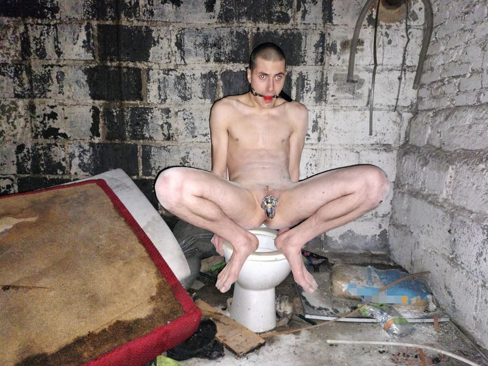 Young GAY slave in abandoned place 3 #7