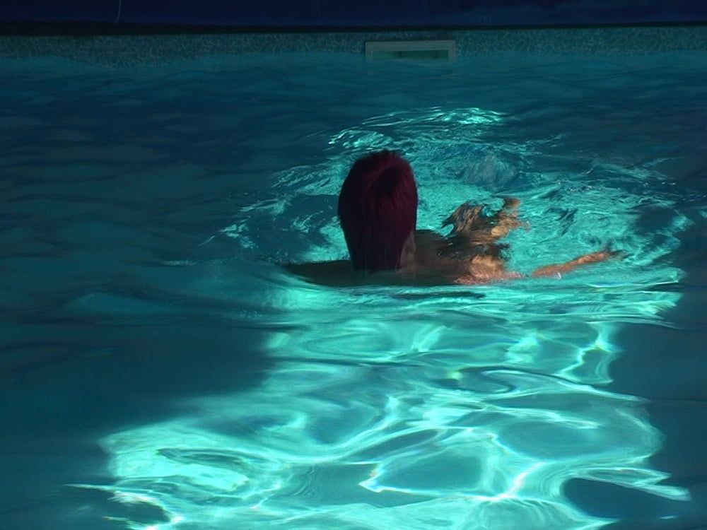 Naked swim in the pool #18