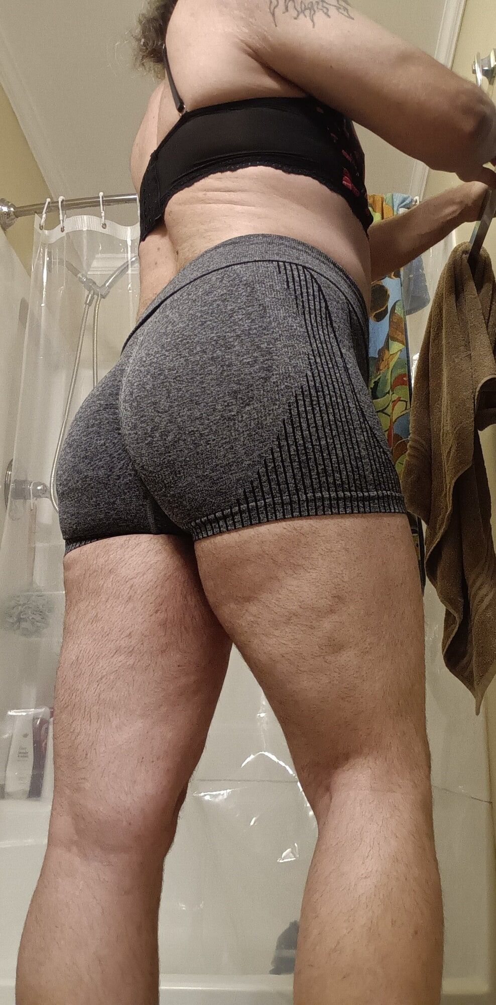 Ass looks so good in my little sexy shorts.... What do you t #16