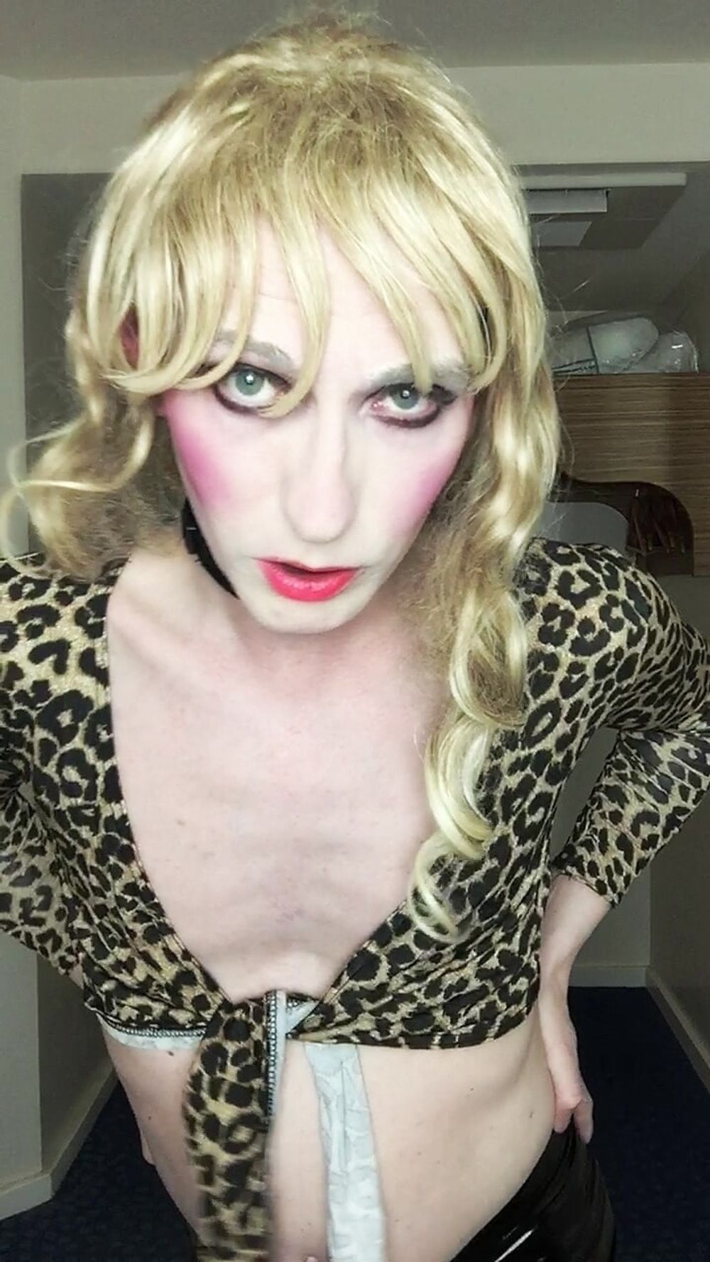 Sissy in leopard print top #31