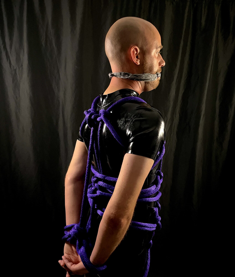 Tied up Rubber gimp  #16