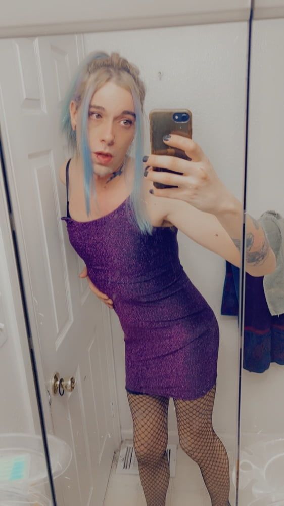 Hot Purple Minidress Slut