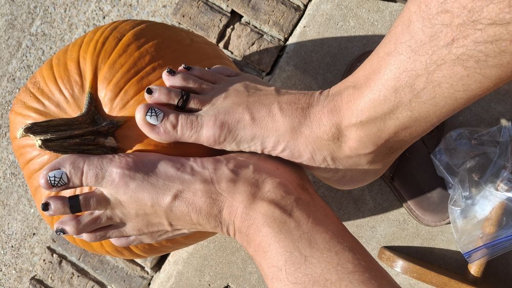 Pumpkins Feet and Cock #3