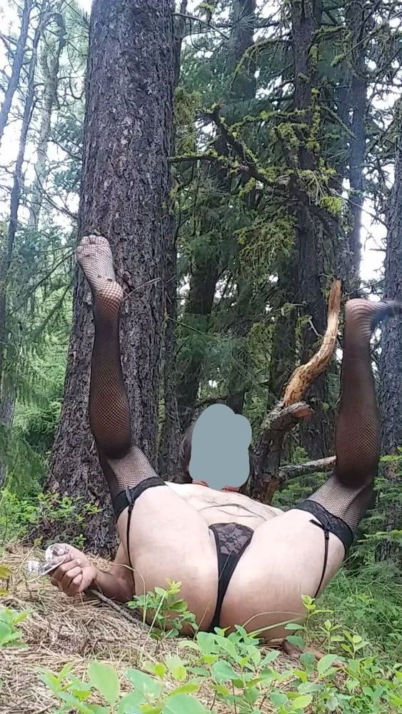 Walking around naked in the woods  #9