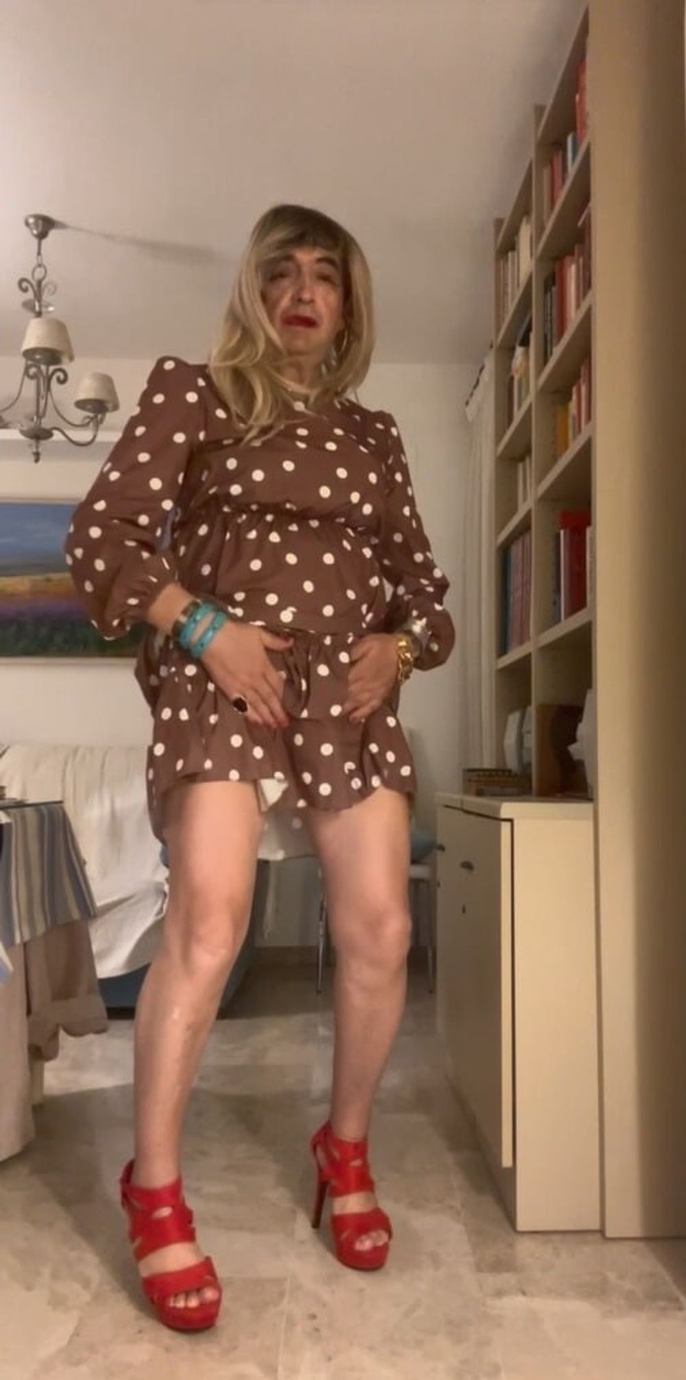 Daniela Monroe Spanish TV, polka dot dress video photos,anal #7