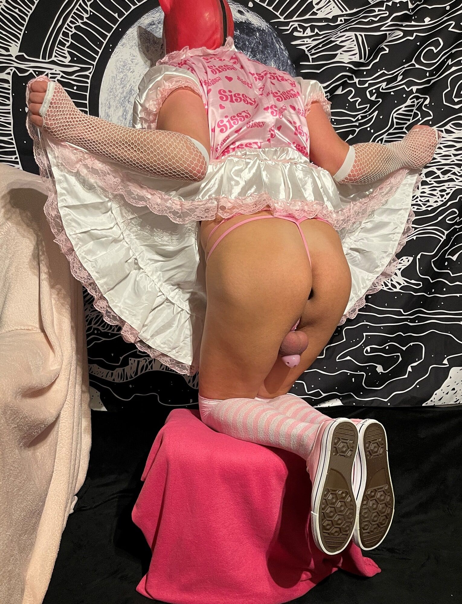 Sweet Sissy Dress And Pink Cage #25