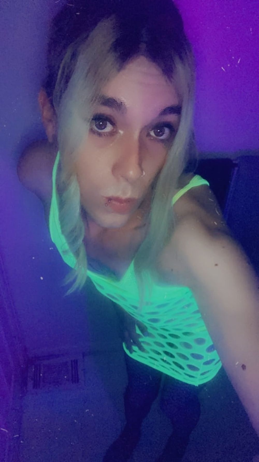 Blacklight Minidress Babe #23