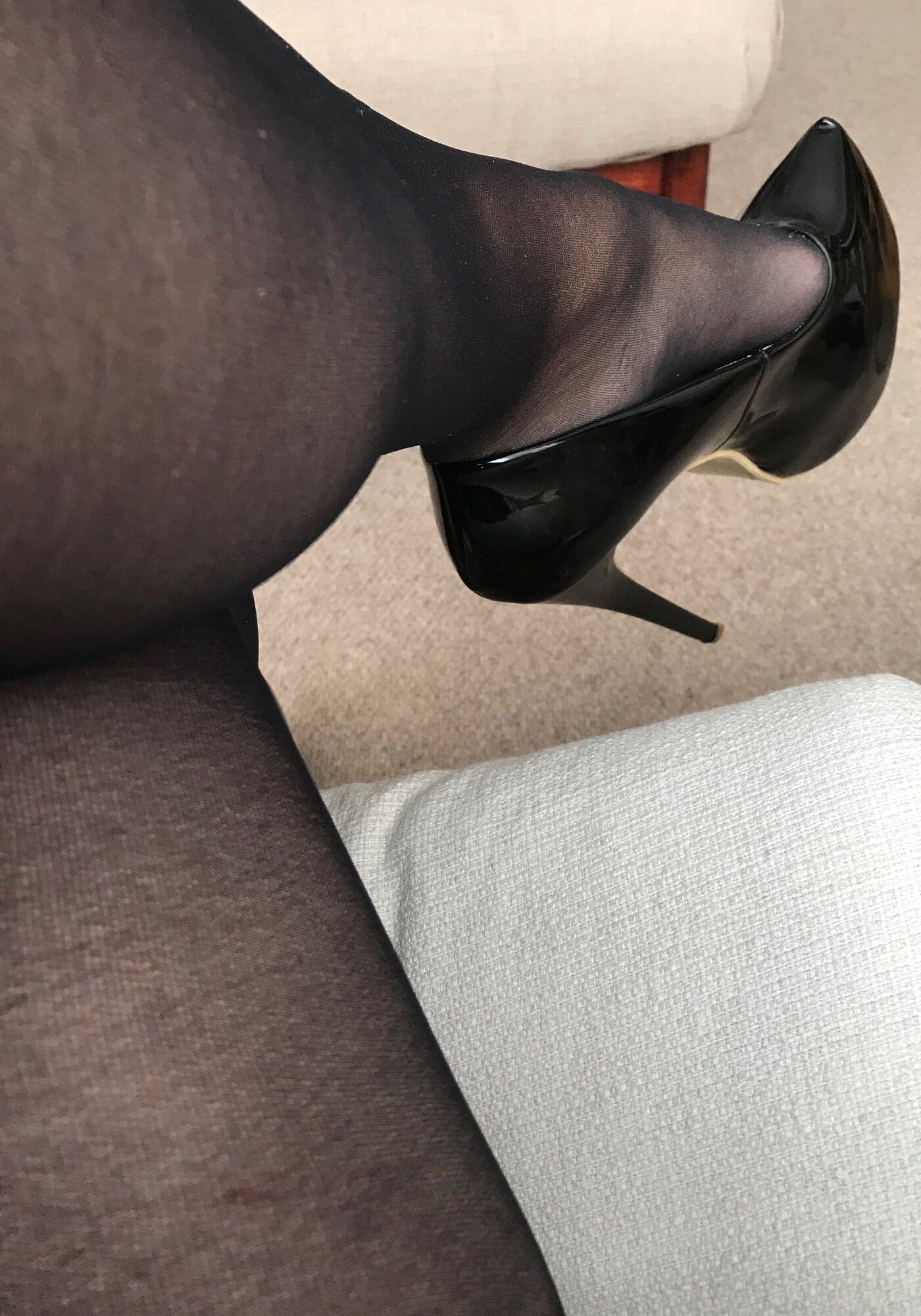 black tights & heels close-up #17
