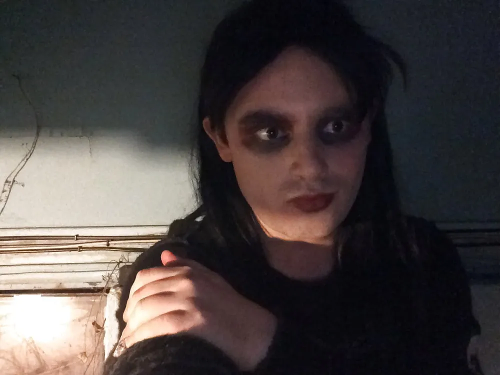 Fuck me in an old creepy cellar! (goth tranny) #2