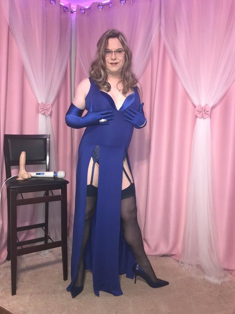  Joanie - Blue Maxi Vest Dress and Lady Marlene Part 3 #28