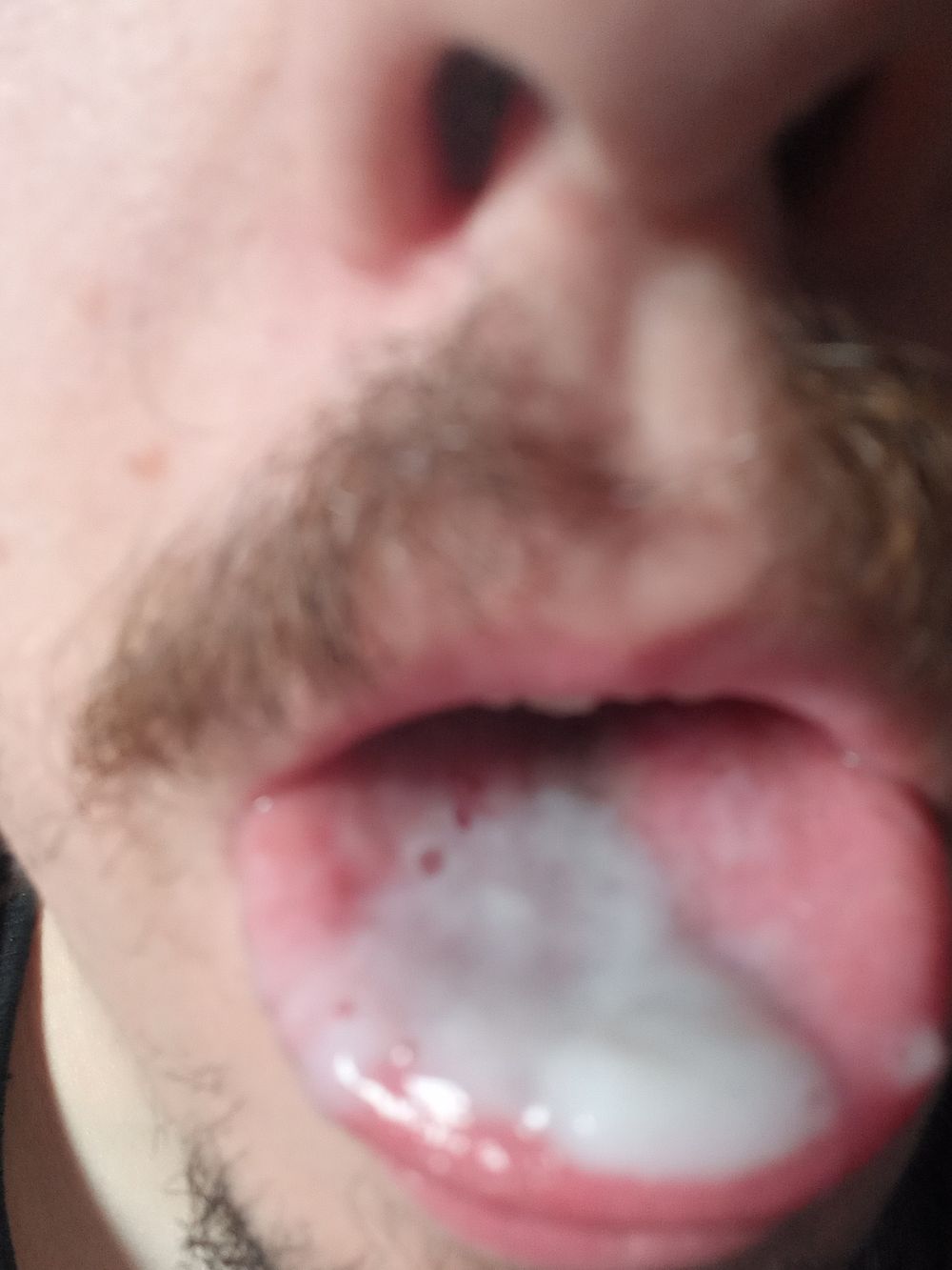 Ups, got some cum in my mouth #6