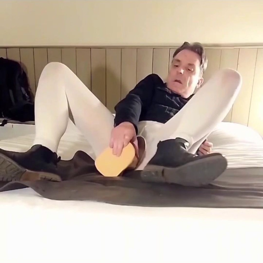 Best Moments - Open White Pantyhose and Dildo Riding #30