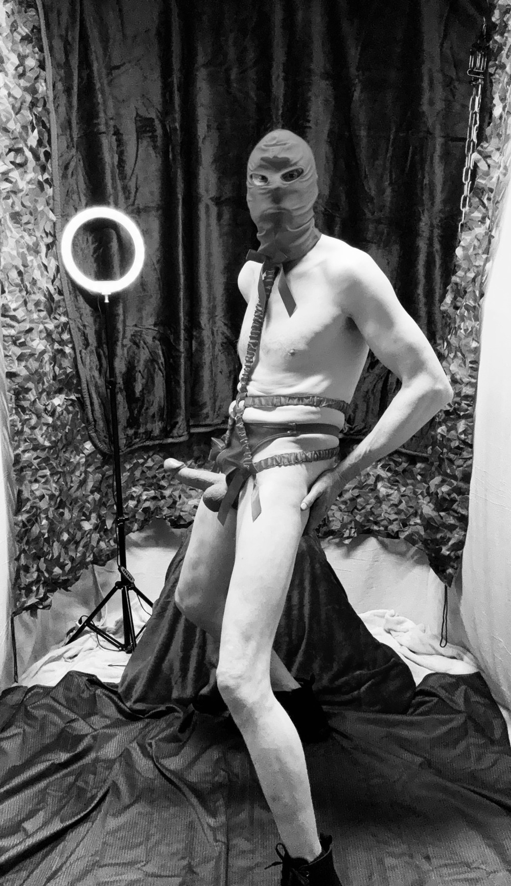Kinky Cock Show In Black And White #6