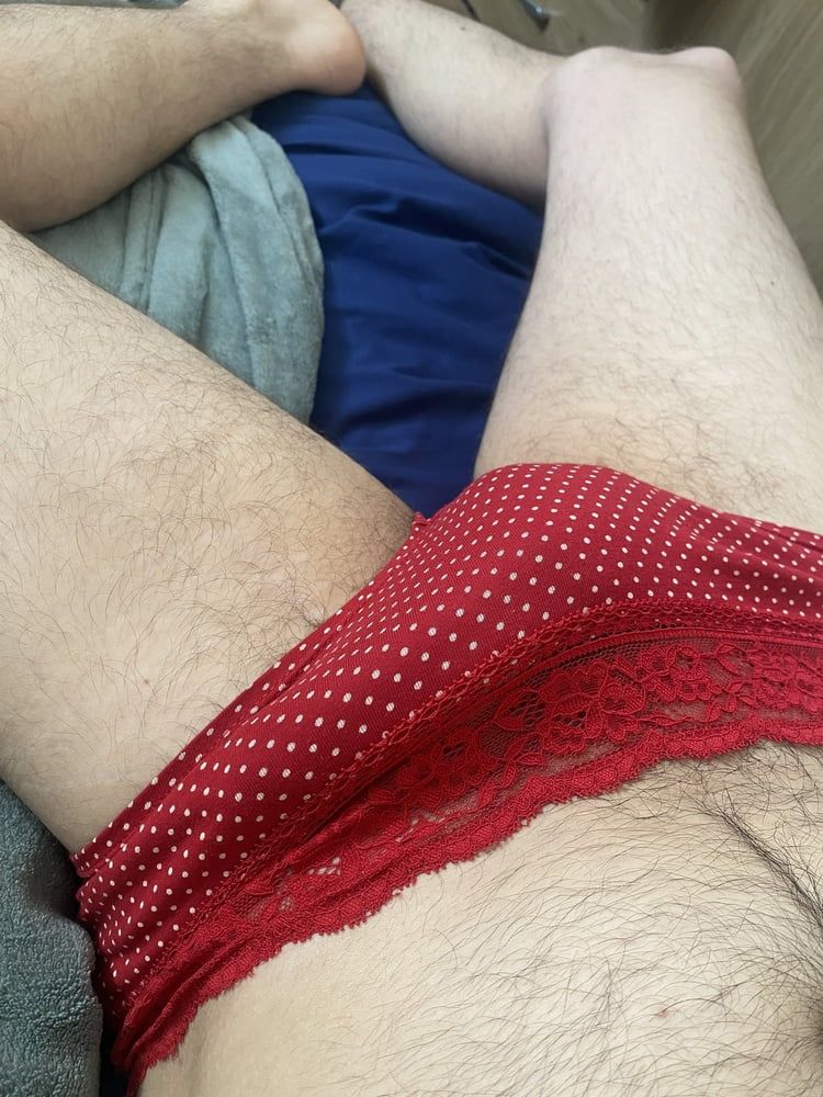 Young guy in mums panties  #2