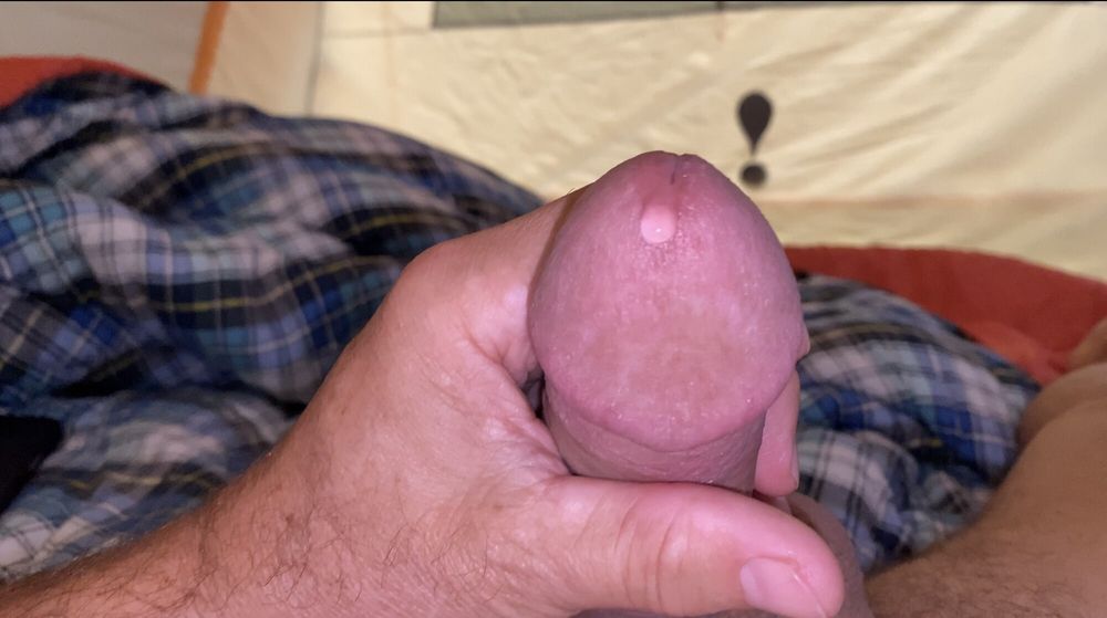 Camping fun - precum and cum  #12