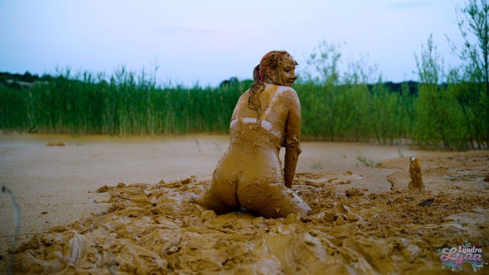 Orgasm in lake of mud #10