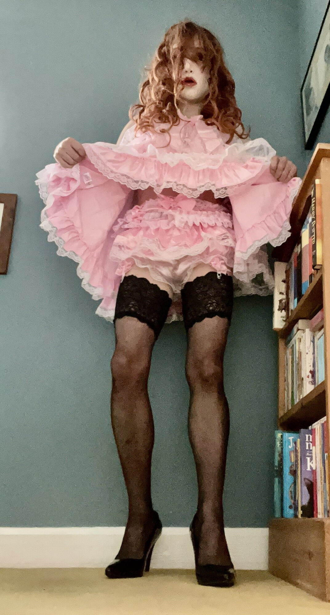 Pink frilly sissy #5