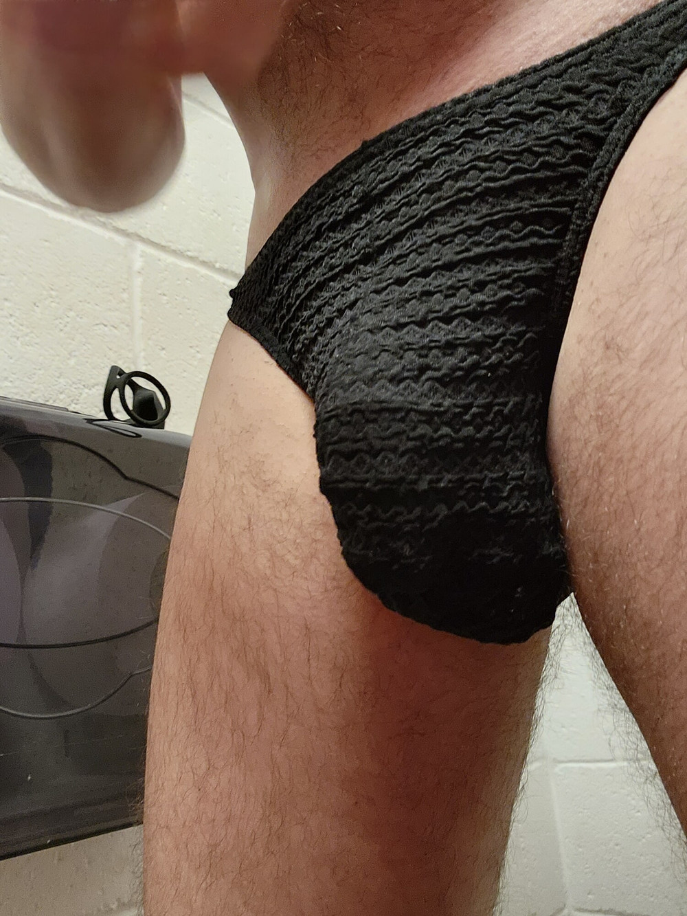 Heavily pierced scrotum  #7