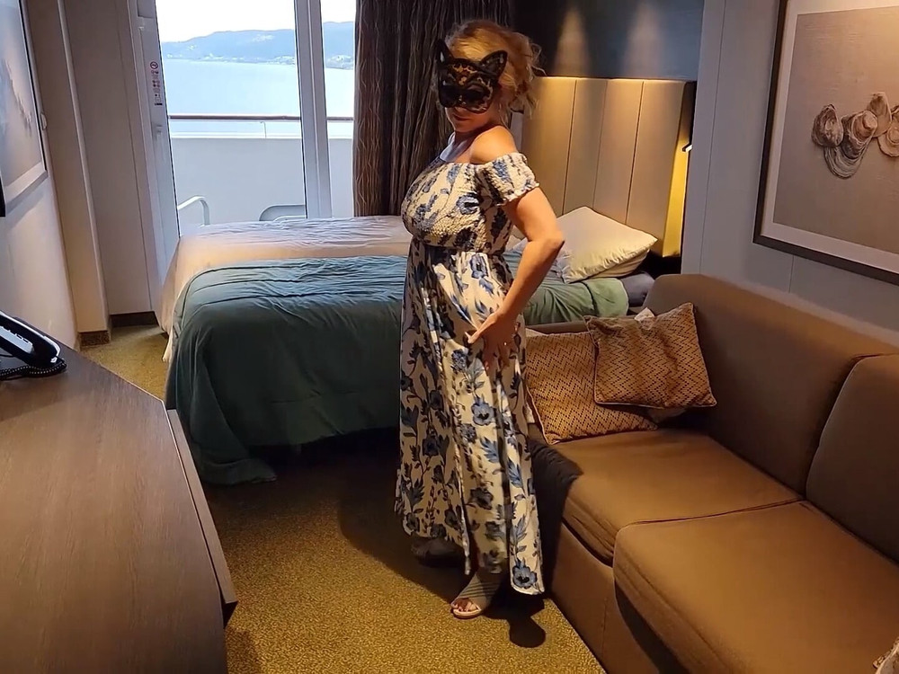 Swinger Big Tit MILF Wife Sucks Fucks and Jerks Big Cock #12