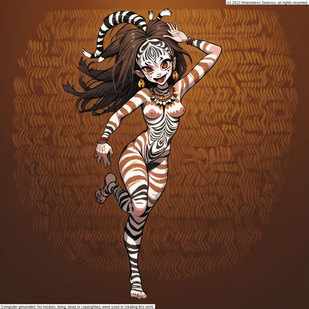 Zebra Girl #18