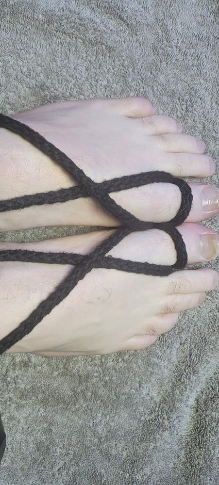 Oiled Foot Bondage  #10