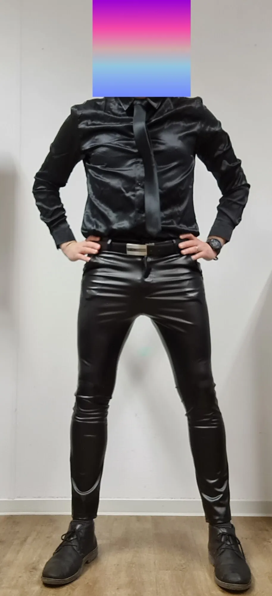 Gay in leather and satin #6