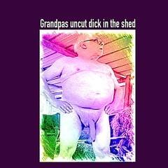 Grandpas uncut dick