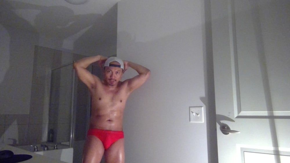 Flexing In Red Speedos Again! #11