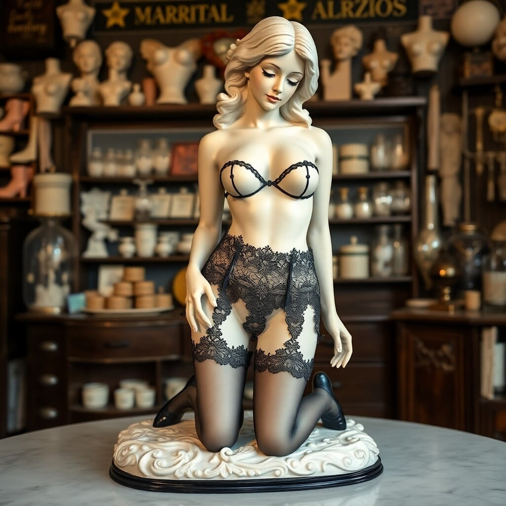 Pixwhores - Next Generation: Statues in stockings  #47