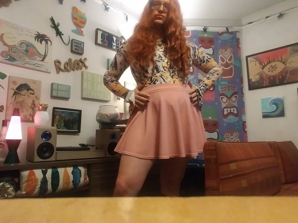 Redhead shemale trans masturbation cum cock  #59
